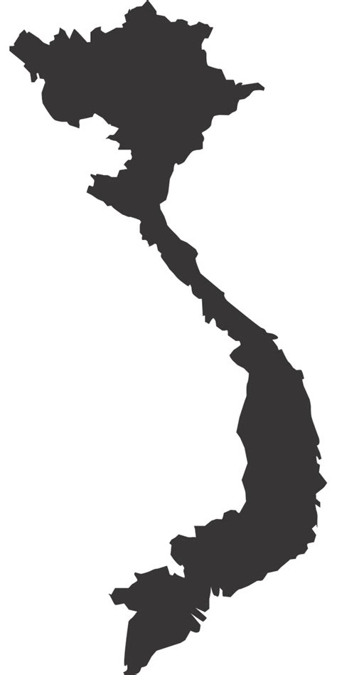 Vietnam Map Silhouette