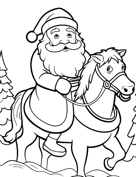 25 Santa Coloring Pages: Print for Free