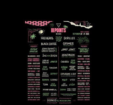 Iii Points Music Festival October Miami Fl