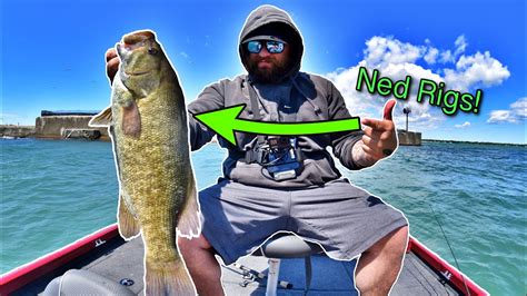 Lake Erie Smallmouth Bass Fishing Buffalo Harbor Youtube