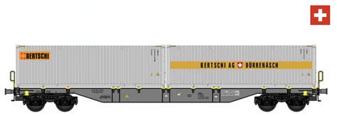 B Models Sgns Wagon Ch Sbb Met X Ft Bulk Container Bertschi