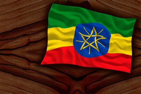 Premium Photo National Flag Of Ethiopia Background With Flag Of Ethiopia