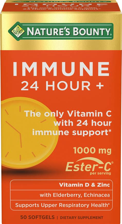 Nature S Bounty Immune Vitamin C D Zinc For Immune Support