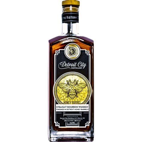 Detroit City Honey Barrel Finished Straight Bourbon Whiskey Total