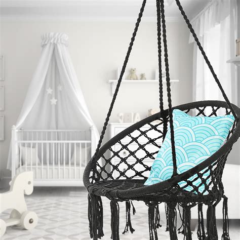 Buy Kwanshop Hanging Hammock Chair Macrame Swing Seat Mesh Handmade