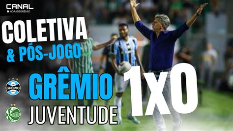 AO VIVO COLETIVA PÓS JOGO DE RENATO PORTALUPPI DE GRÊMIO 1X0