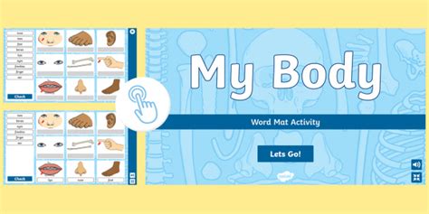 Interactive My Body Word Mat Activity Twinkl Go