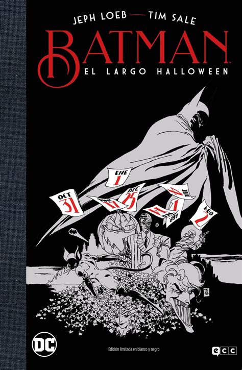 BATMAN EL LARGO HALLOWEEN EDICIÓN DELUXE EN BLANCO Y NEGRO