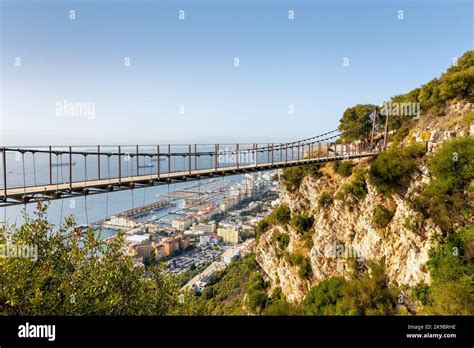 Scenic View From The Windsor Suspension Bridge At Gibraltar Rock And