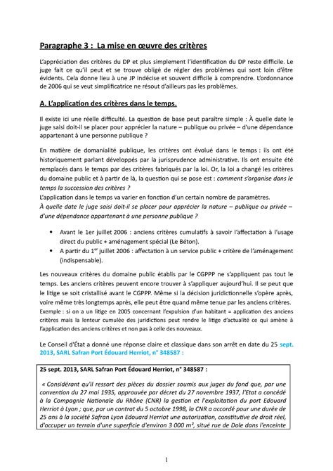 Domaine Public Notes De Cours Cour Droit Administratif L Semestre