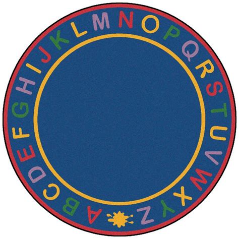 Carpets For Kids Alphabet Classroom Circle Time Rug 6 Round Supplyme