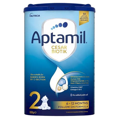 Aptamil 2 Cesar Biotik Преходно мляко за кърмачета след 6- до 12 ...