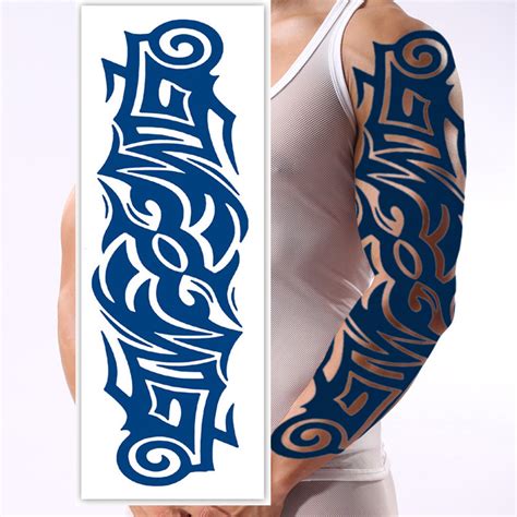 Full Arm Tattoo Stickers Long Lasting Temporary Body Fake Tatoos Women