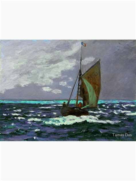 "Seascape, Storm Painting by Claude Monet ,Boat ,Sea, impressionism ...