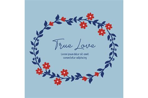 Beautiful True Love Greeting Card Design Graphic By Stockfloral