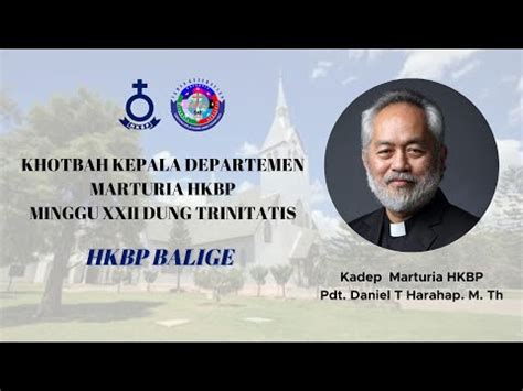 Jamita Minggu Xxii Dung Trinitatis Kadep Marturia Hkbp Maleakhi