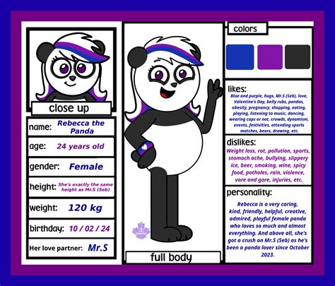 308595 Safe Artistmrstheartist Oc Oc Only Ocrebecca The Panda Bear Mammal Panda