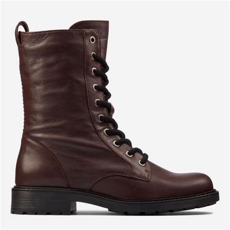 Женские ботинки высокие Clarks 26163624 37 (4UK) 23.4 см Бордовые ...