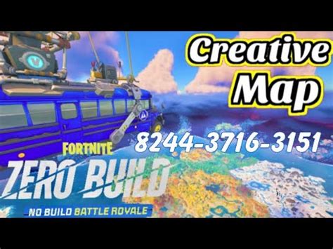 Fortnite Creative Battle Royale Private Zero Build Map Code 8244 3716