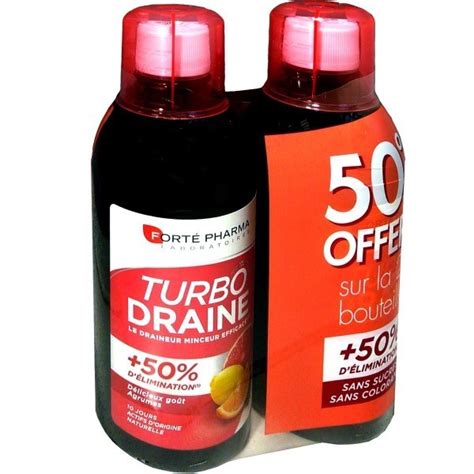 FORTE PHARMA TURBO DRAINE PARFUM AGRUMES 2X500ML