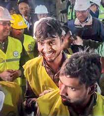 17 DAY ORDEAL ENDSNEL All 41 Workers Rescued From Tunnel