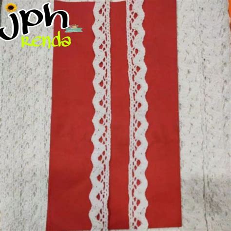 Jual Renda Rajut Lebar 1 5 Cm Renda Kait Lebar 1 5cm Isi 15yard