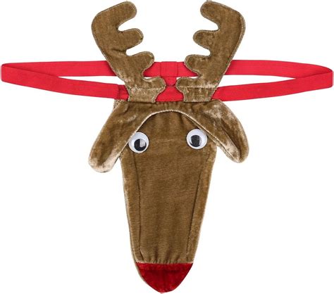 Yoojoo Men S Novelty Funny Christmas Santa Claus Underwear Cosplay Lingerie Briefs Gag Gift