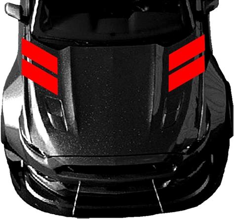 Clausens World 4 Inch Fender Hood Hash Mark Bars Racing Stripes Vinyl Decals Fits