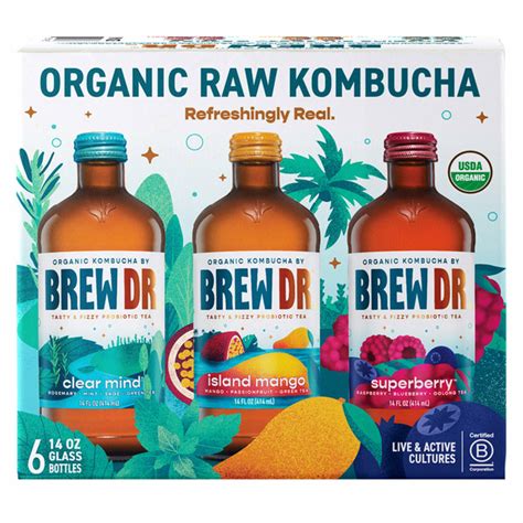 Costco Brew Dr Kombucha Costco Variety Pack Clear Mind Island Mango