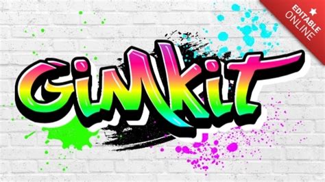 Gimkit Efecto Graffiti En Spray Modificable Generador De Efectos De