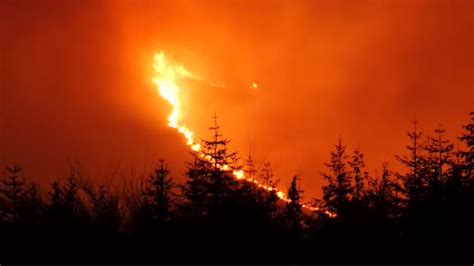 Mourne Fires Battle Against Wildfire On Northern Irelands Highest