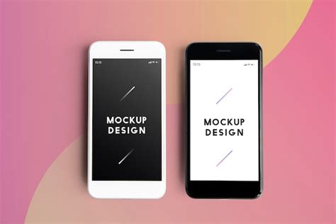 Premium Mobile Phone Screen Mockup Template Free PSD File