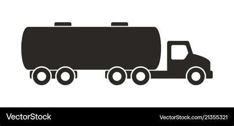 Tanker Truck Icon Royalty Free Vector Image Vectorstock