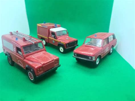 Lot Solido Land Rover Defender Range Rover Sapeurs Pompiers Sdis