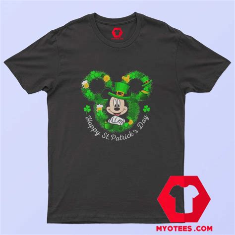 Mickey Mouse Happy St Patricks Day T Shirt Cheap