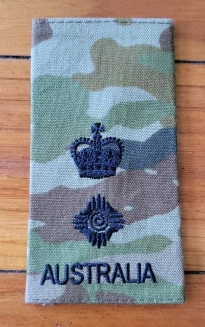 Rare Australian Ada Tbas Amcu Rank Slide Lt Col Multicam Cdo Dpcu Sas