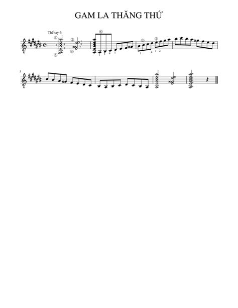 Gam Am 1 Sheet Music For Guitar Solo