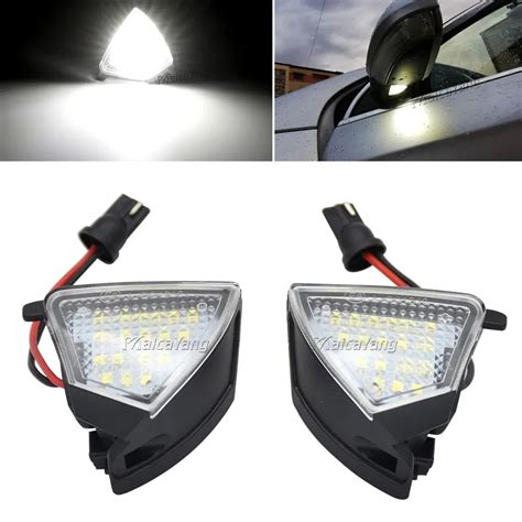 2x Canbus Led Under Side Mirror Puddle Light Module For VW Golf