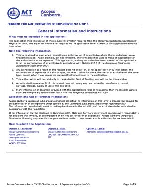 Fillable Online Request For Authorisation Of Explosives Fax Email Print