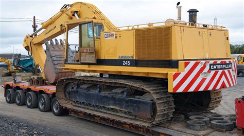 Moving The Caterpillar 245 Excavator Youtube