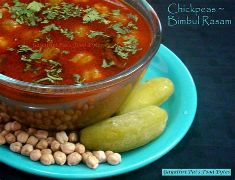 Gayathri Pai S Food Bytes Chickpeas Bimbul Rasam Saar