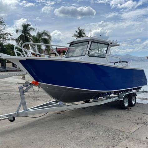 7 5m Plate Center Cabin Walk Around Welded Aluminum Boats For Fishing