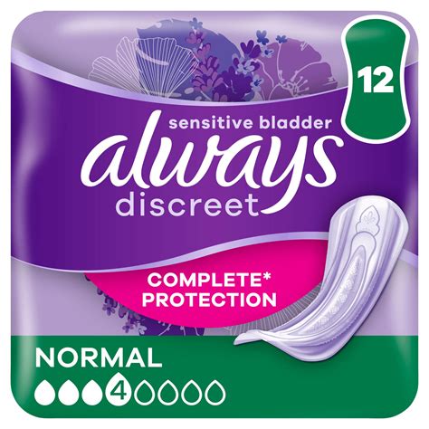 Always Discreet Incontinence Pads Women Normal 12 Count Womens Toiletries Iceland Foods