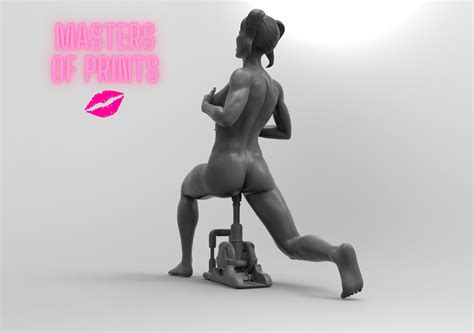 STL File DILDO MACHINE NSFW EROTIC MINIATURE 75 MM SCALE3D Printer