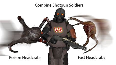 Combine Shotgun Soldiers Vs Headcrabs Youtube