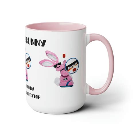 Energizer Bunny Mug Keep Going Inspirational Rabbits Bunnies Duracell Batteries Dont Quit Two