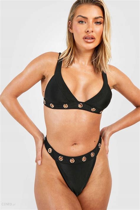 Boohoo Oun Bikini Czarny Zdobienie Od D Xxl Ceny I Opinie Ceneo Pl