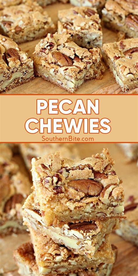 Pecan Chewies Recipe Pecan Desserts Recipes Pecan Desserts Nut