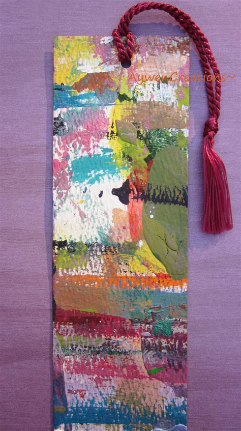 Painted Bookmark Back P1 By Aywencreations On Deviantart