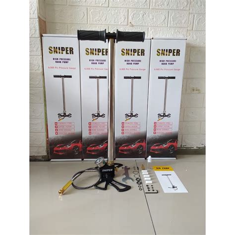 Jual Pompa PCP 3 Stage Kaki Kupu Kupu Lipat 6000 Psi Merk Sniper